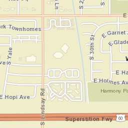Woodside Arizona Street Map