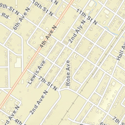 Oakwood Alabama Street Map