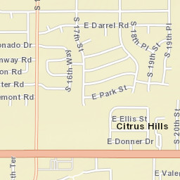 Citrus Hills Arizona Street Map