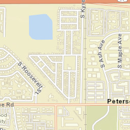 Peterson Arizona Street Map