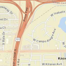 Knoell East Arizona Street Map