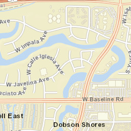 Dobson Shores Arizona Street Map