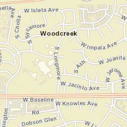 Woodcreek Arizona Street Map