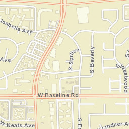 Keats Crossing Arizona Street Map