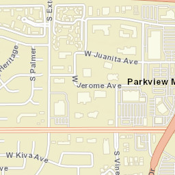 Parkview Mesa Arizona Street Map