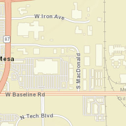 McQueen Arizona Street Map