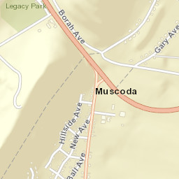 Muscoda Alabama Street Map