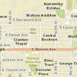 402-416 E Monroe Ave, Buckeye, AZ 85326 Street Map