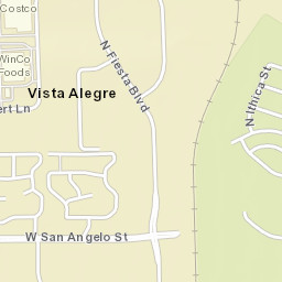 Vista Alegre Arizona Street Map