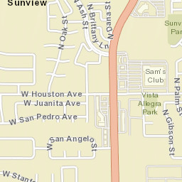 Sunview Arizona Street Map