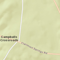 Campbells Crossroads Alabama Street Map