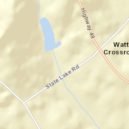 Watts Crossroads Alabama Street Map