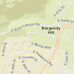 Burgundy Hill Arizona Street Map