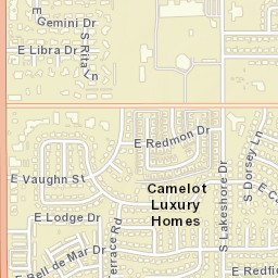 Camelot Luxury Homes Arizona Street Map
