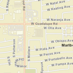 Marlborough Mesa Arizona Street Map