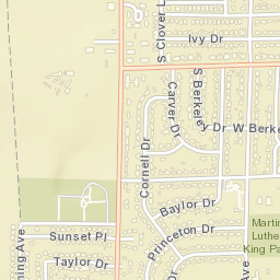 2400-2498 South Baylor Avenue, Roswell Street Map