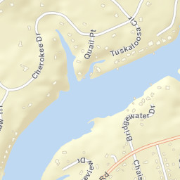 Cherokee Shores Alabama Street Map