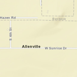 Allenville Arizona Street Map