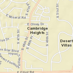 Cambridge Heights Arizona Street Map