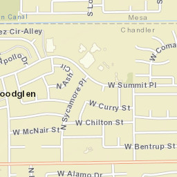 Woodglen Arizona Street Map
