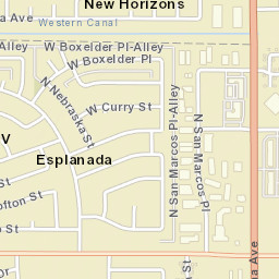 Esplanada Arizona Street Map