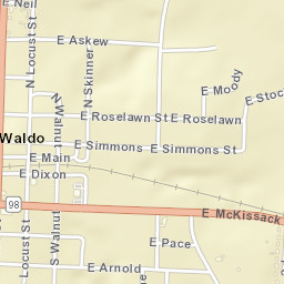 108 North Walnut Street, Waldo, AR 71770 Street Map