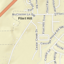 Flint Hill Alabama Street Map