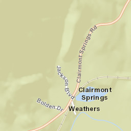 Clairmont Springs Alabama Street Map