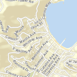 Avalon California Street Map