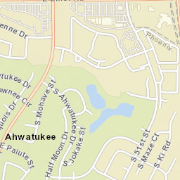 Ahwatukee Arizona Street Map