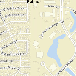 Tempe Royal Palms Arizona Street Map