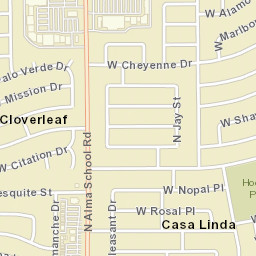 Casa Linda Arizona Street Map