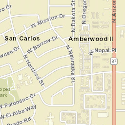Amberwood II Arizona Street Map