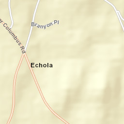 Echola Alabama Street Map