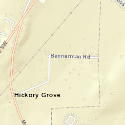 Hickory Grove Alabama Street Map
