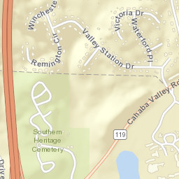 Valley Station Alabama Street Map