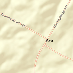 Ava Alabama Street Map