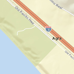 Agra California Street Map