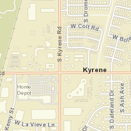 Kyrene Arizona Street Map