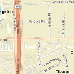 Orangetree Arizona Street Map