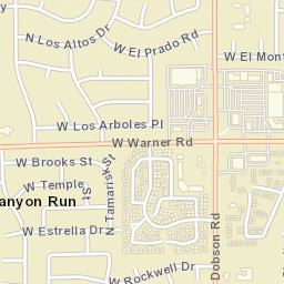 Canyon Run Arizona Street Map