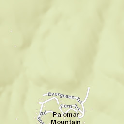 Palomar Mountain California Street Map
