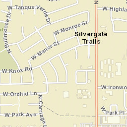 Silvergate Trails Arizona Street Map