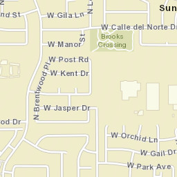 Sun Tech Arizona Street Map