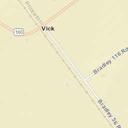 Vick Arkansas Street Map