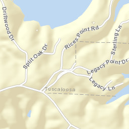 Driftwood Estates Alabama Street Map