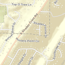 Russet Woods Alabama Street Map