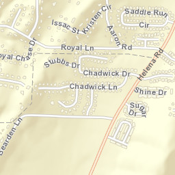 Royal Oaks Alabama Street Map