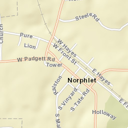 Norphlet Arkansas Street Map