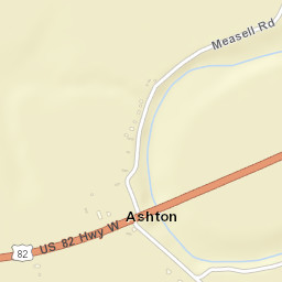 Ashton Arkansas Street Map